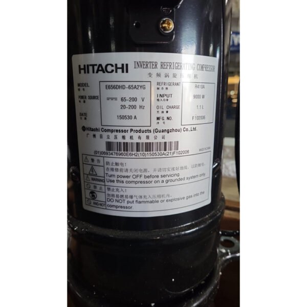 Hitachi Refrigerating Compressor E656DHD-65A2Y