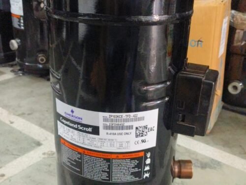 Emerson Copeland ZP103KCE-TFD-422 Scroll Compressor – R410A, 460V, 3 Phase, 8.5 Ton, High Efficiency HVAC