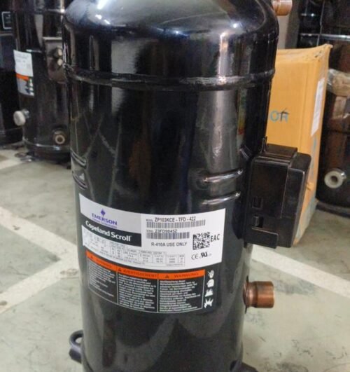 Emerson Copeland ZP103KCE-TFD-422 Scroll Compressor – R410A, 460V, 3 Phase, 8.5 Ton, High Efficiency HVAC
