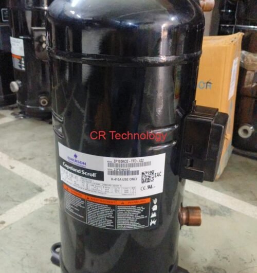 Emerson Copeland ZP103KCE-TFD-422 Scroll Compressor – R410A, 460V, 3 Phase, 8.5 Ton, High Efficiency HVAC