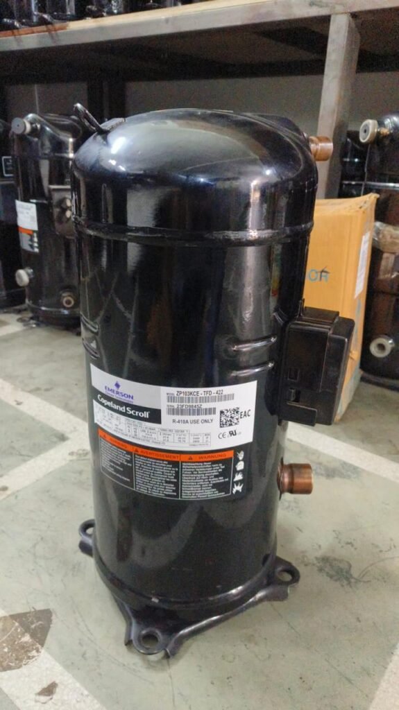Emerson Copeland ZP103KCE-TFD-422 Scroll Compressor – R410A, 460V, 3 Phase, 8.5 Ton, High Efficiency HVAC