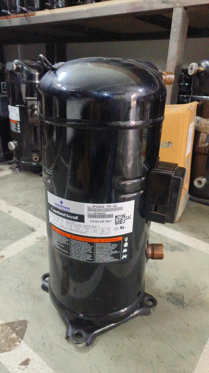 Emerson Copeland ZP103KCE-TFD-422 Scroll Compressor – R410A, 460V, 3 Phase, 8.5 Ton, High Efficiency HVAC