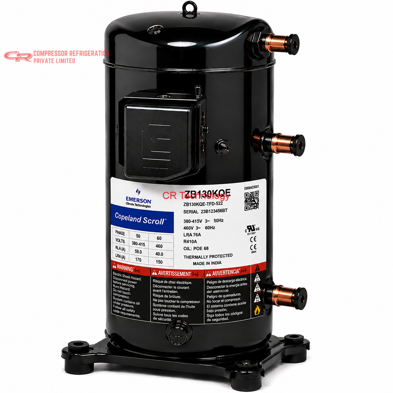 Copeland ZB130KQE Scroll Compressor