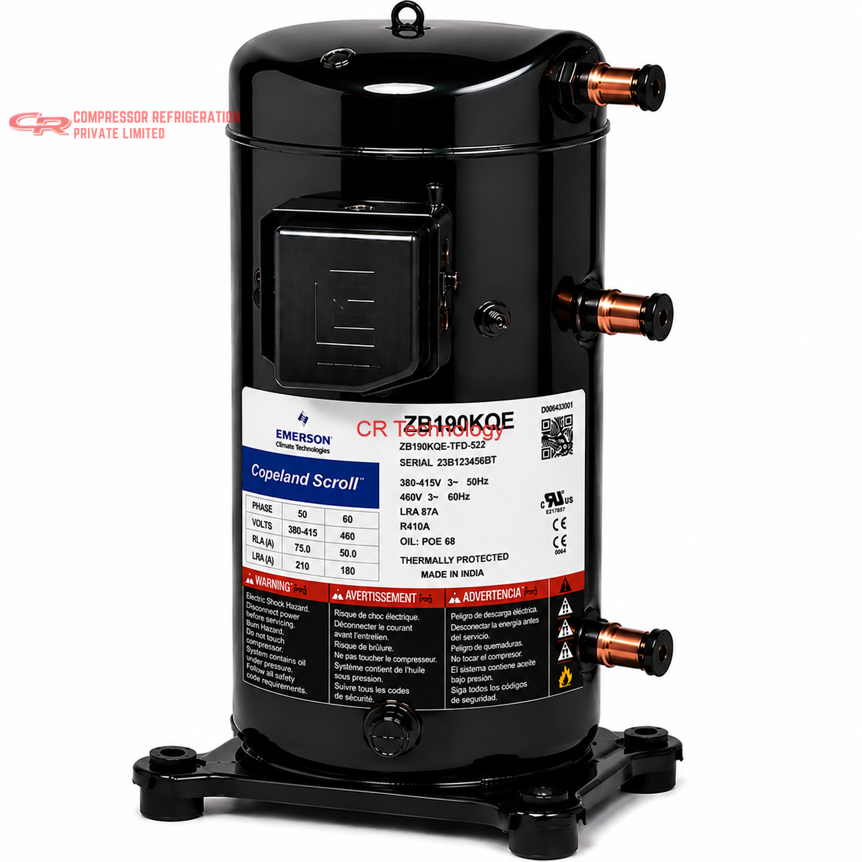 Copeland ZB190KQE Scroll Compressor