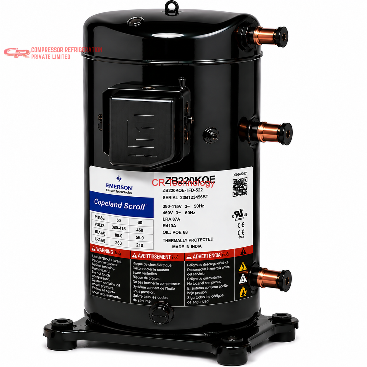 Copeland ZB220KQE Scroll Compressor
