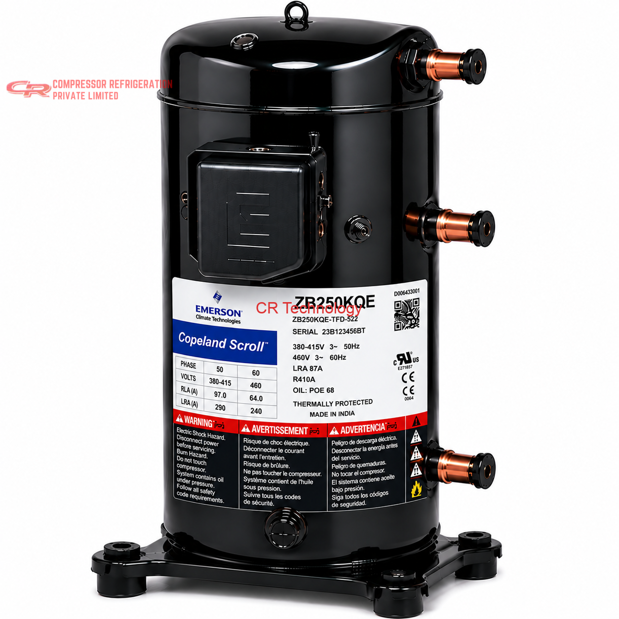 Copeland ZB250KQE Scroll Compressor