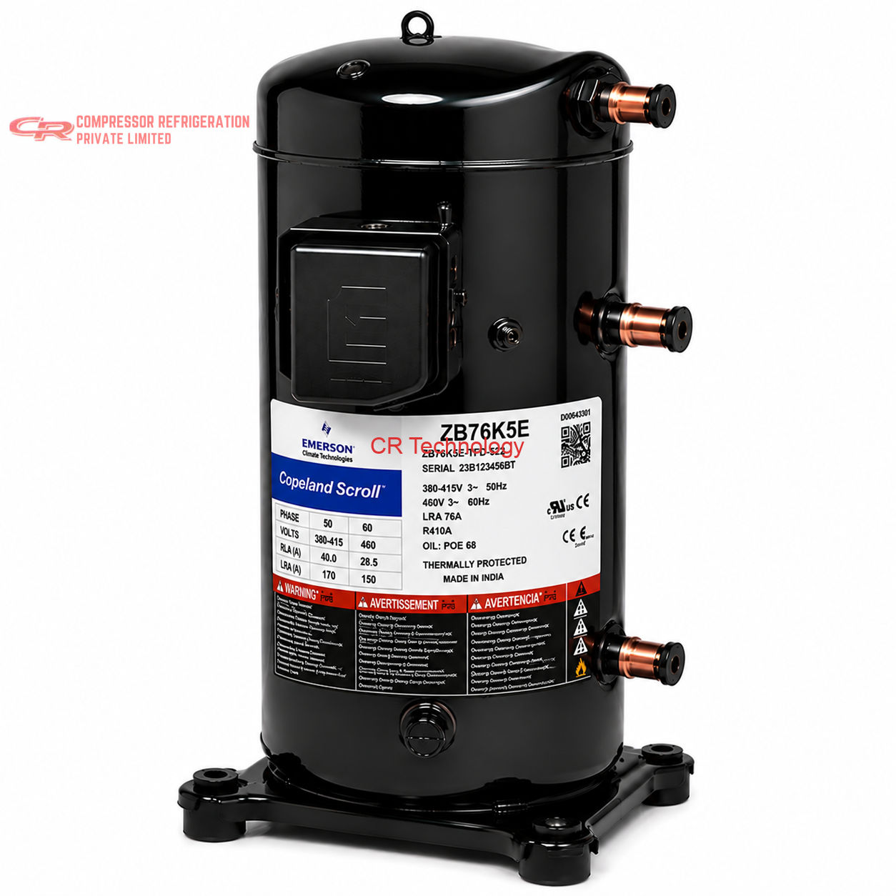 Copeland ZB76K5E Scroll Compressor