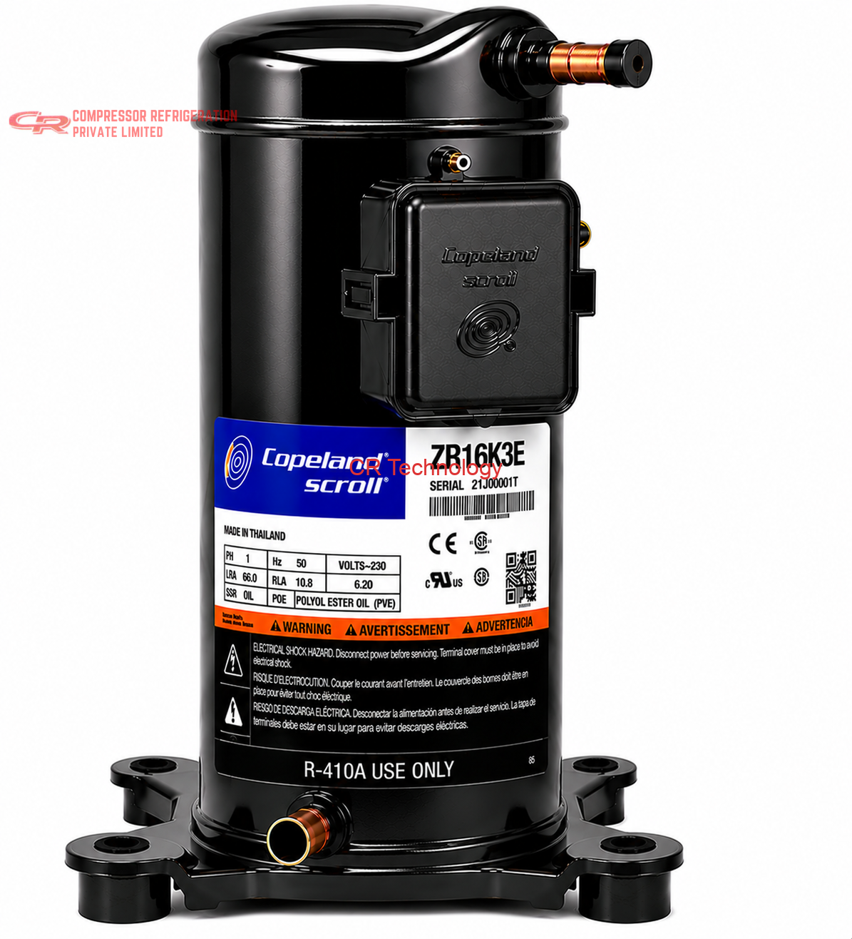Copeland ZR16K3E Scroll Compressor