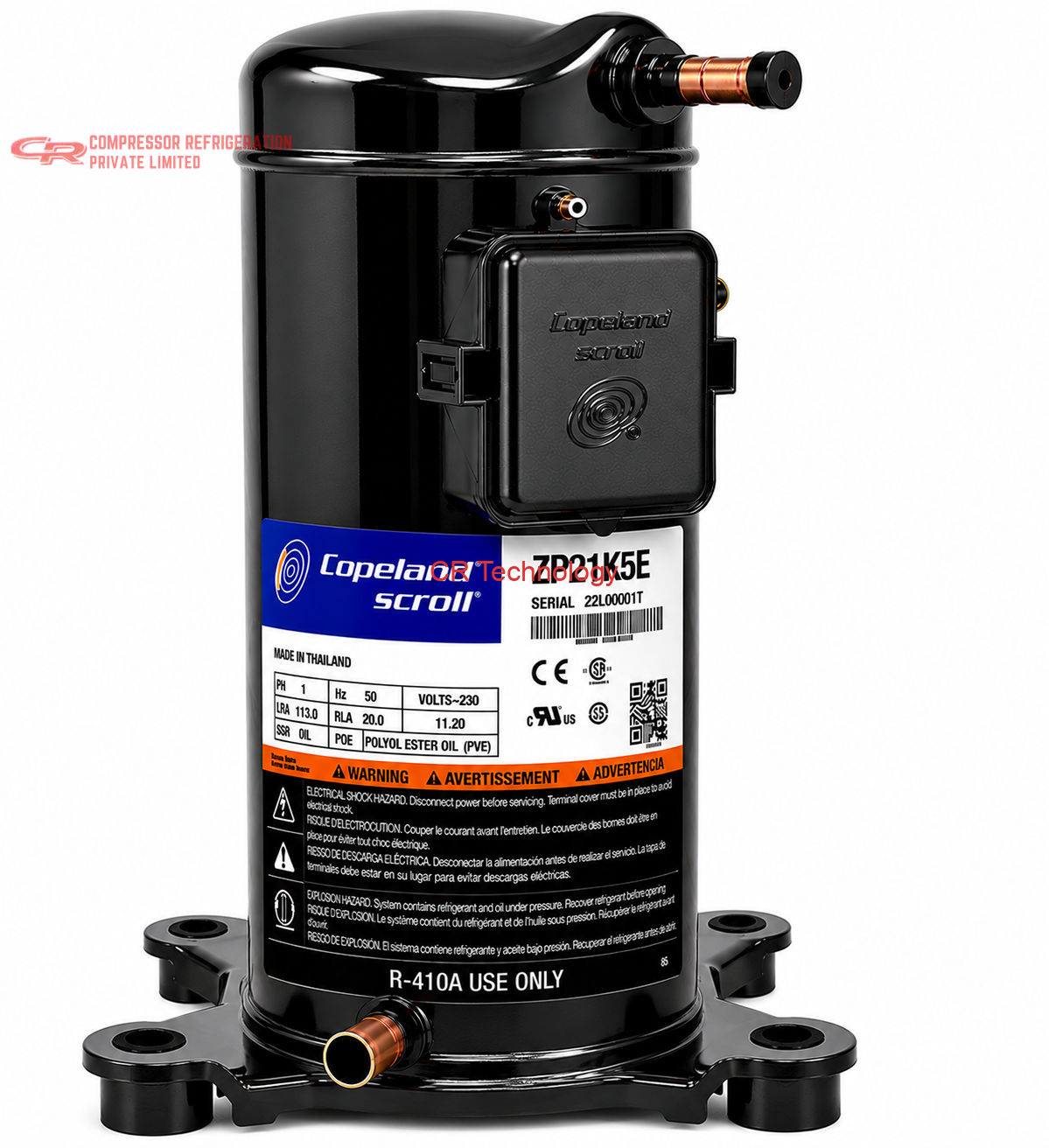 Copeland ZP21 K 5E Scroll Compressor