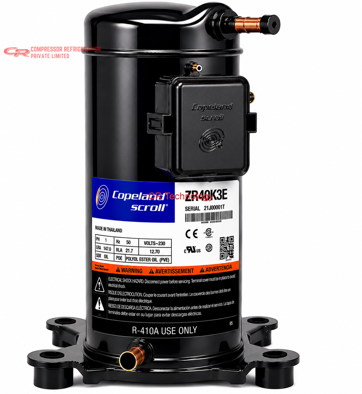 Copeland ZR40K3E Scroll Compressor
