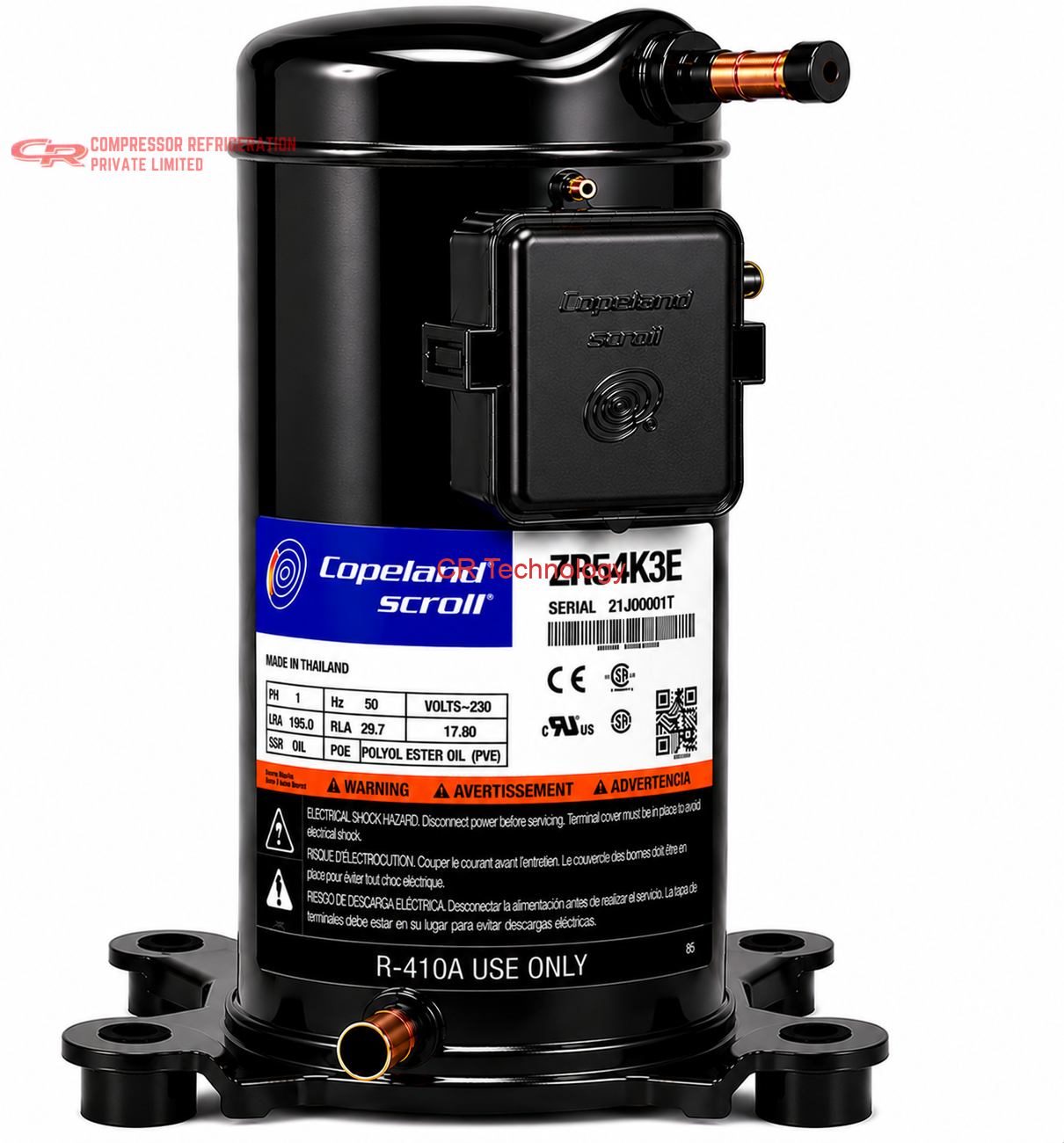 Copeland ZR54K3E Scroll Compressor
