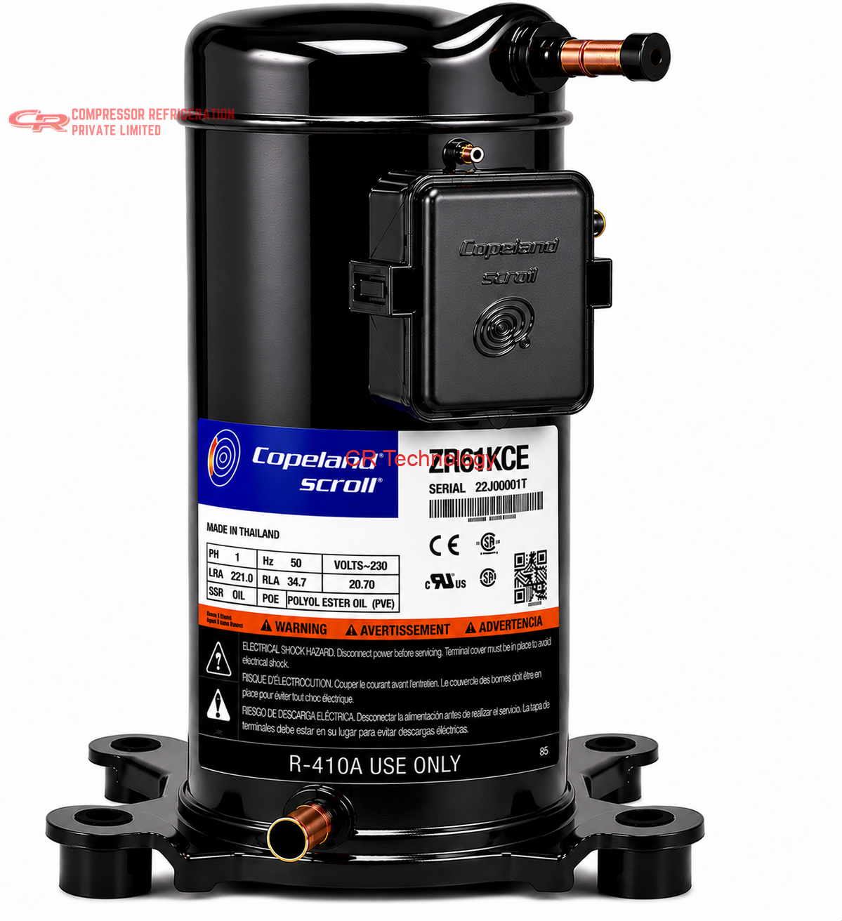 Copeland ZR61KCE Scroll Compressor