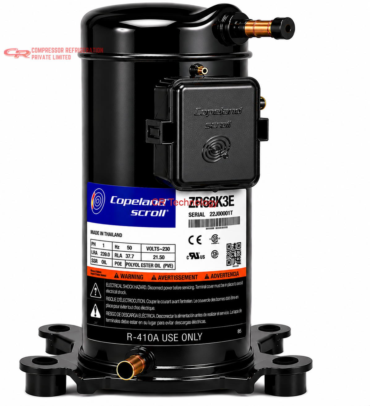 Copeland ZR68K3E Scroll Compressor