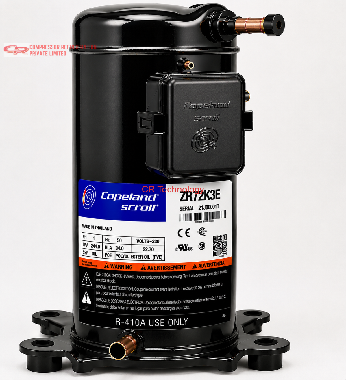 Copeland ZR72K3E Scroll Compressor